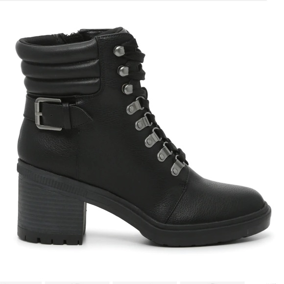 Platform Combat Biker Boots Womens 